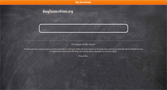 Desktop Screenshot of douglassarchives.org